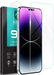 Zuslab Tempered Glass Screen Protector for iPhone 14 Pro Max - Clear
