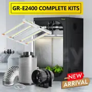 GROZY GR 2400 LED Grow Light 120x120x200 Tent 6" inch Filter Fan Ventilation Kit
