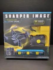 Sharper Image DX-2 Stunt Drone Black 2.4ghz Rechargeable New Open Box