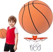 Quiet Indoor Basketball - Silent Practice Ball, Ball Silent Silent Ball | Low Impact Training Equipment Created for Children's Play, Indoor Games, Bounces, g