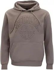 [FIL] Mens Embossed Fleece Hoodie Pullover Hooded Jumper Sweater - Brooklyn NY