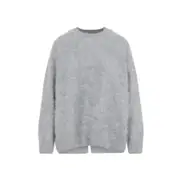 [Max Mara`S] Max Mara`S-Grey Dante Cashmere Pullover-Donna M STAND