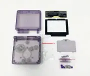 GBA SP Game Boy Advance SP IPS Ready Housing Shell Atomic Purple GameBoy