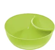 Divided Serving Dish - Anti-Soggy Serving Dish, Split Serving Tray | Chip and Dip Bowls with Dipping Section, Stackable Cereal Dish Anti-Soggy, Dip