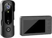 Wireless Doorbell Camera Full-Color Picture Convenient and Fast Communication Clearer Picture ABS System Wireless Video, Standard Version