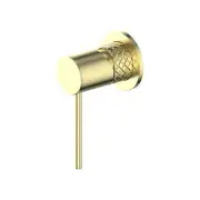 Greens Textura Shower Mixer-Brushed Brass-18302576