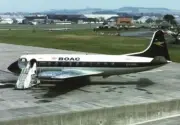 BOAC Vickers Viscount G-AMON postcard