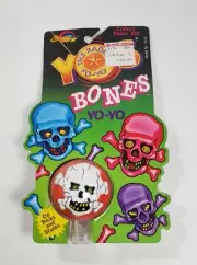 VINTAGE SPECTRA STAR YOS THE RADICAL YO-YO BONES SKULL CROSSBONES MOSC 1989 RARE