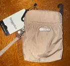 Baggallini RFID Bryant Crossbody Purse Wristlet Small Tan New