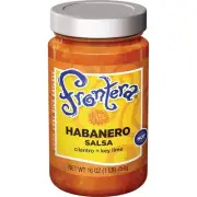 Frontera Gourmet Mexican Salsa Hot Roasted Habanero, 16 Ounce