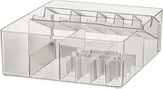 IKEA GODMORGON Box with compartments, 32x28x10 cm, Smoked