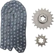 Metal Steel T8F 20T 11T Sprocket 116 Links T8F Drive Chain Kit Karting Mini Motorcycle Off Road Vehicles