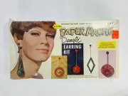 New! Vintage Arrow Paper Mache “Dangle” Earring Kit 3 Pairs 12 Patterns NOS