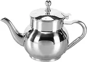 yuksok Stainless Steel Tea Pot Cold Water Pitcher Beverage Container Teaware Tea Maker Coffee Server for Indoor Outdoor Dorm Camping