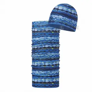 BUFF 悠閒藍海 青少年/兒童POLAR雙層保暖帽/經典頭巾組合 單一顏色