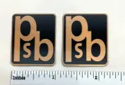 PSB Speakers Badge Vintage Logo Pair Aluminum Custom Made Free Shipping