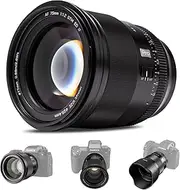 Viltrox 75mm F1.2 Pro Level Autofocus Lens, Compatible with Fuji X-Mount Mirrorless Cameras X-A7 X-E2S X-E3 X-E4 X-H1 X-H2 X-H2S X-Pro2 X-Pro3 X-S10 X-T1 X-T1 IR X-T10 X T100 X-T2 X-T20 X-T200 X-T3