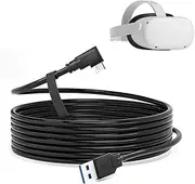 Link Cable for Oculus Quest 3,16.5ft/5m for Gaming and Steam,High Speed Data Transfer and Fast Charging Cable,USB 3.2 A to C Charger Cord for VR
