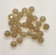 12pc Swarovski Crystal Sand Opal 6mm Faceted Round 5000 Beads