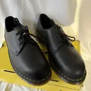 Dr Martens 1461 SR Steel Toe Work Oxford Mens Sz. 14 Black Full Grain Shoes NWT!