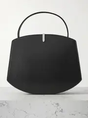 [Savette] Savette - Florence 25 Textured-leather Tote - Black - One size One size Black