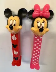 PEZ FRIENDS FOREVER - MICKEY & MINNIE (Rare Stems) - MINT