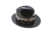 Unique Cheer Gangster New Year Hat (Black) (One Size)