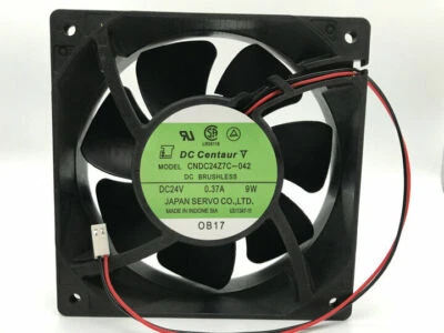 1 PCS SERVO Fan CNDC24Z7C-042 DC 24V 0.37A 9W 2 Pin 120*120*38MM cooling fan