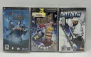 3 Sealed Sony PSP Game Lot The Golden Compass Gretzky NHL 06 & Buzz! Master Quiz