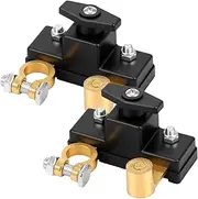 Car Battery Disconnect Switch Leakage Battery Cut Off Switch Universal Automotive Cut Isolator for Vehicle RV Truck Boat(2,Black)