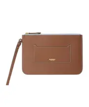 Zippered clutch One size warm tan