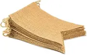 ThxToms 15Pcs Burlap Banner, DIY Decoration for Wedding, Baby Shower and Party, 14.5feet