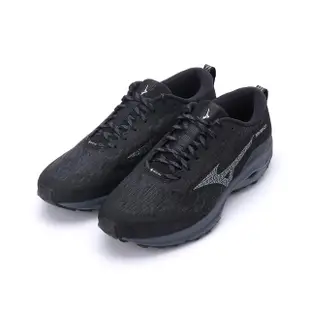 【MIZUNO 美津濃】WAVE RIDER GORE-TEX 寬楦戶外慢跑鞋 黑 男鞋 J1GC228001