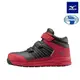 Mizuno Prime Fit Ss Ii 21h [F1GA225609] 男女 工作鞋 中筒 止滑 保護 黑紅