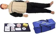 SXGCH CPR Training Manikin, Professional Adult Cardiopulmonary Resuscitation Simulator First Aid Medical Model for Patient Education and Teaching,170Cm