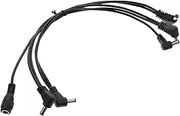 ERINGOGO 1Pc Guitar Effector Power Cord Black Lightweight and Guitar Line Durable and Noise Reduction Design Accessory for Musicians and Performances