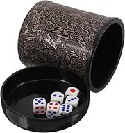 Kisangel 1 Set Dice Storage Cup Dice Holder for Game Nights Parties Ktv Capacity Prop Smooth Surface Easy to Clean Fun Entertainment