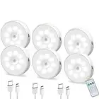 LED Remote Control Three-Color Cabinet Light, Motion Sensor Rechargeable5100