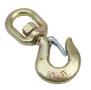 Swivel Eye Hook 3 Ton Hoist Lifting Rigging G70 w Latch 5/8" Alloy Steel Crane