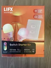 LIFX Smart Light Switch Starter Kit 120V 800LM LFX/STARTKIT2 2x Color Bulbs NEW