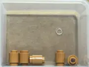 LEGO Parts - Medium Nougat Brick, Round 1 x 1 - No 3062 - QTY 5