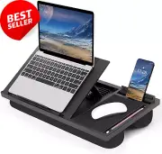 Laptop Lap Desk - Home Office Lap Desk for Laptop with Adjustable Angles, Portab