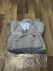 Barefoot Dreams CozyChic Pom Pom Beanie Hat & Scarf Gift Set Tan NWT
