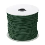 Elastic Cord Stretch String 0.1 Inch 328 Feet Dark Green Rope for Craft Camping