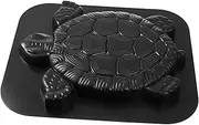 Kisangel Turtle Shape Concrete Paving Mold DIY Path Maker Stepping Stone for Garden Decor Unique Pattern Reusable Plastic Lawn Stone Decorati