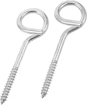Abaodam 2Pcs Heavy Duty Metal Hooks Stainless Steel Eye Bolts for Swing Chairs Easy Installation for Ceiling Beams Durable Aesthetic Design for Long Lasting Use