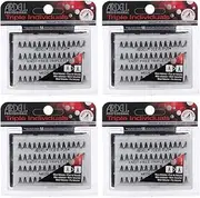 Ardell False Eyelashes Triple Individuals Knot-Free Medium Black 4 Pack