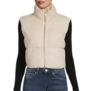 Nwt Rebecca minkoff cropped puffer vest sz M #C4