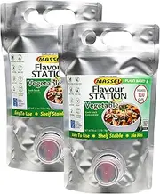Massel Flavour Station Liquid Stock Reduction Vegetable Style | 2 x 1kg Bulk Pack | Liquid Vegetable Concentrate | Plant Based, Low FODMAP, Gluten Free, Dairy Free, Trans Fat Free, No Added MSG, Vegan Friendly