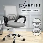 Artiss Office Chair Gaming Chair Computer Mesh Chairs Executive Mid Back Grey